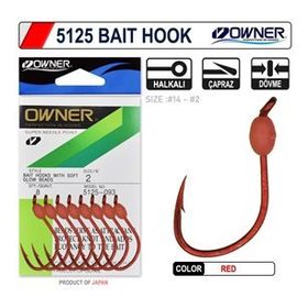 Owner 5125 Walleye Bait Hook Red İğne