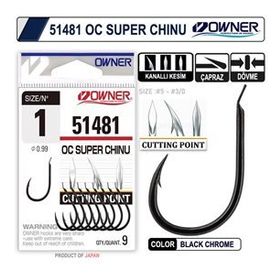Owner 51481 Cut Super Chinu Black Chrome İğne