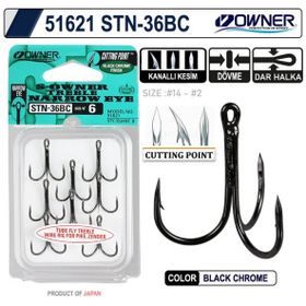 Owner 51621 STN-36 Black Chrome Üçlü İğne