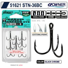 Owner 51621 STN-36 Black Chrome Üçlü İğne