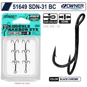 Owner 51649 SDN-31 Black Chrome İkili Japon İğne