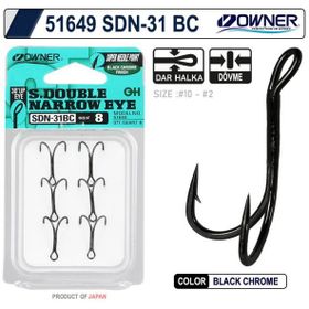 Owner 51649 SDN-31 Black Chrome İkili Japon İğne