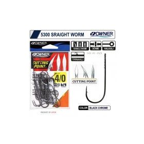 Owner 5300 Straight Shank Black Chrome İğne