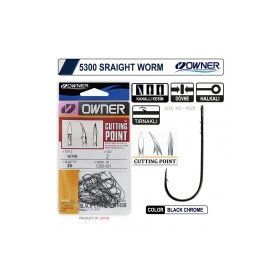 Owner 5300 Straight Shank Black Chrome İğne