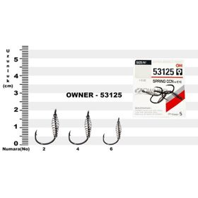 Owner 53125 No:6 5'li Paket Olta İğnesi