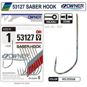 Owner 53127 No:1-0 8'li Paket Olta İğnesi