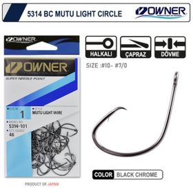 Owner 5314 Mutu Light Black Chrome Japon İğne