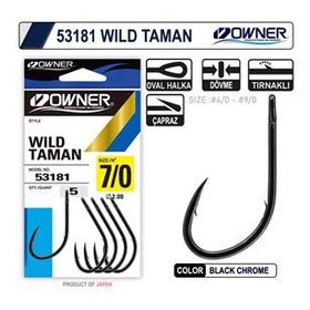 Owner 53181 Wild Taman Black Chrome İğne