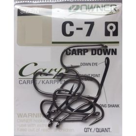 Owner 53267 C-7 Carp Down Black Chrome Sazan İğnesi