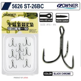 Owner 5626 ST-26 Black Chrome Çarpma İğne