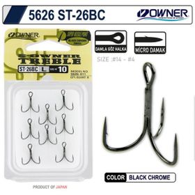 Owner 5626 ST-26 Black Chrome Çarpma İğne