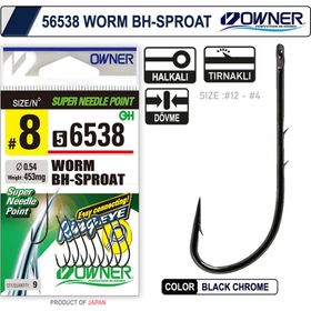 Owner 56538 12 Worm Bh-Sproat Black Chrome İğne