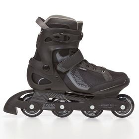 Oxelo Fit 3 Siyah-Gri Erkek Fitness Pateni