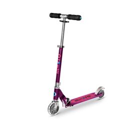 Oxelo MID5 Mor Çocuk Süspansiyonlu ve Gidonda Frenli Scooter