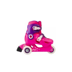 Oxelo Play 3 Pembe Mor Çocuk Pateni