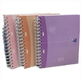 Oxford 101371 European A5 Karton Kapak Kareli 100 Yaprak Spiralli Defter