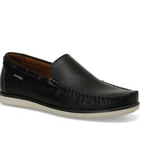 Oxide Darkas 4FX Siyah Erkek Loafer Ayakkabı