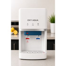Oxy Aqua Tezgah Üstü Sıcak Soğuk Su Çıkışlı Beyaz Arıtmalı Su Sebili