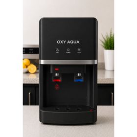 Oxy Aqua Tezgah Üstü Siyah Sıcak Soğuk Su Çıkışlı Arıtmalı Su Sebili
