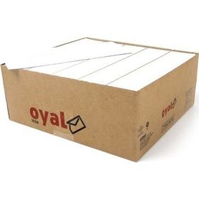 Oyal 11x22 Beyaz Penceresiz 110 gr 500'lü Buklet Diplomat Zarf
