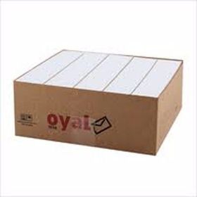 Oyal 11x22 Beyaz Penceresiz 110 gr 500'lü Buklet Diplomat Zarf