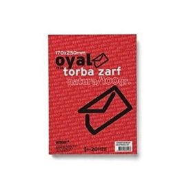 Oyal 17x25 cm Natura 100 gr Silikonlu 500'lü Paket Torba Zarf