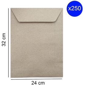 Oyal 24x32 cm Kraft 90 gr Silikonlu 250 Adet Torba Zarf