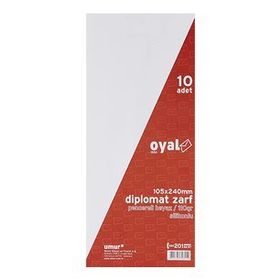 Oyal Diplomat 110 gr Beyaz Pencereli 500 Adet Zarf