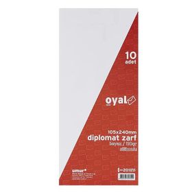 Oyal Diplomat 110 gr Beyaz Pencereli 500 Adet Zarf