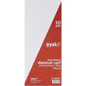 Oyal Diplomat 110 gr Beyaz Pencereli 500 Adet Zarf