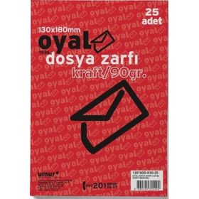 Oyal Dosya 13x18 90 gr Kraft Zarf