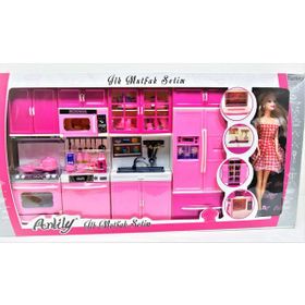 Oydaş Oyuncak 02314 Anlily İlk Mutfak Setim Bebekli Buzdolabı