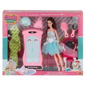 Oydaş Oyuncak 02453 Cindy Doll Dolaplı Makyaj Masalı Bebek