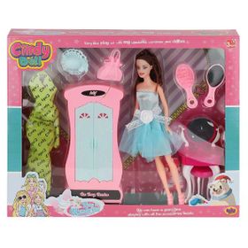Oydaş Oyuncak 02453 Cindy Doll Dolaplı Makyaj Masalı Bebek