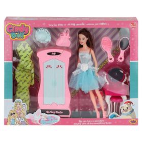Oydaş Oyuncak 02453 Cindy Doll Dolaplı Makyaj Masalı Bebek