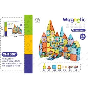 Oydaş Oyuncak 03-Ch1307 94 Parça 5,5 cm Manyetik Bloklar