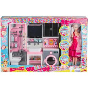 Oydaş Oyuncak OYD-02393 Bebek ile Banyo Seti Oyun Zamanı