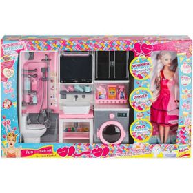 Oydaş Oyuncak OYD-02393 Bebek ile Banyo Seti Oyun Zamanı