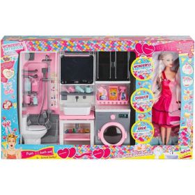 Oydaş Oyuncak OYD-02393 Bebek ile Banyo Seti Oyun Zamanı