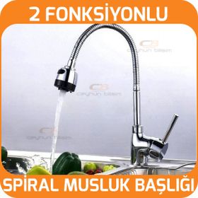 Oynar Başlıklı 2 Fonksiyonlu Spiral Musluk Başlığı