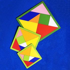 oyun Hamaha Wooden Toys Doğal Ahşap Eğitici Cak 7 Parça Mini Tangram HBCV00000I4FEW