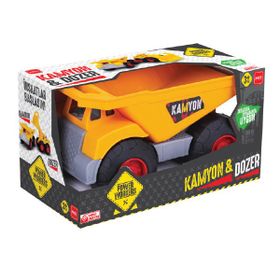 Oyuncak Power Workers Dozer ve Kamyon Sarı