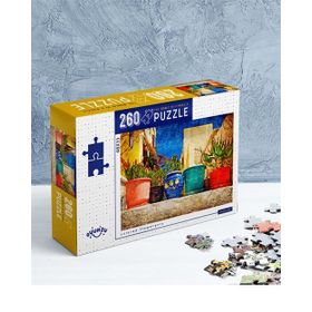 Oyunzu Renkli Saksı 260 Parça Puzzle