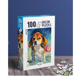 Oyunzu Sevimli Köpek 100 Parça Puzzle