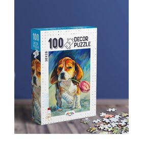 Oyunzu Sevimli Köpek 100 Parça Puzzle