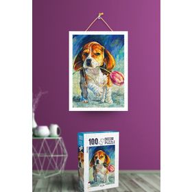 Oyunzu Sevimli Köpek 100 Parça Puzzle