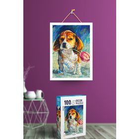 Oyunzu Sevimli Köpek 100 Parça Puzzle
