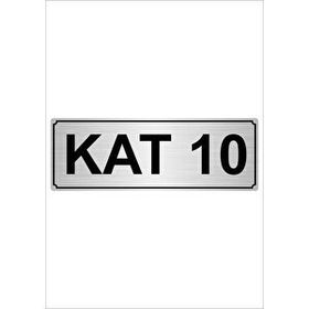 Özarslan Dizayn 10 kat 10x20 cm Gümüş Metal Yönlendirme Levhası