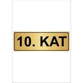 Özarslan Dizayn 10 kat 15x15 cm Metal Altın Metal Yönlendirme Levhası
