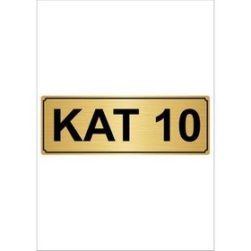 Özarslan Dizayn 10 kat 15x15 cm Metal Altın Metal Yönlendirme Levhası